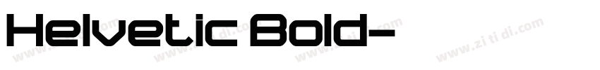 Helvetic Bold字体转换